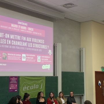 conférence violences sexistes et sexuelles ULB