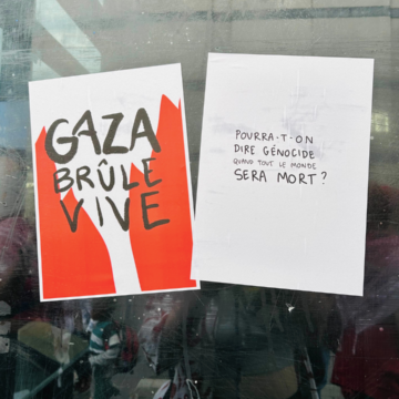 Manif ligne rouge palestine