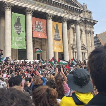Manif freedom flotilla bruxelles