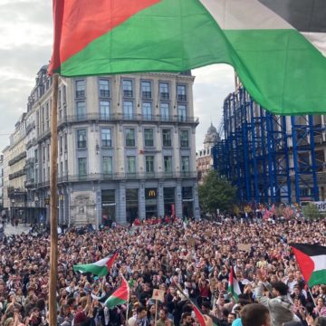 Manif freedom flotilla bruxelles