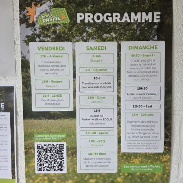 Programme du weekend écolo j on fire 2025