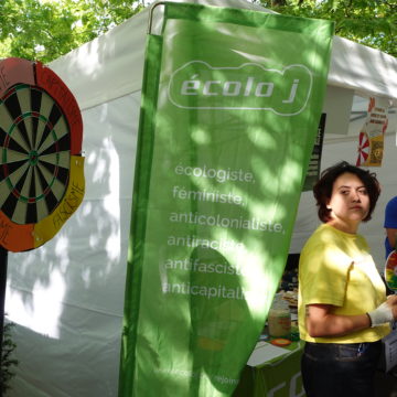 Rentrées campus ULB 2025 stand écolo j