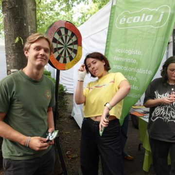 Rentrées campus ULB 2025 stand écolo j
