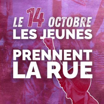 Le 14 octobre, les jeunes prennent la rue !
